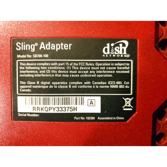 Dish Network Sling Media Adapter "Watch TV Anywhere Device" (Model# SB700-100) - Picture 2 of 4